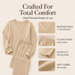 ✨ Effortless Comfort | Women's V-Neck Off-Shoulder Top & Wide-Leg Pants 2-Piece Set