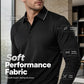 ✨ Easy Everyday Comfort | Men's Contrast-Collar Short-Sleeve Polo Shirt