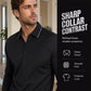 ✨ Easy Everyday Comfort | Men's Contrast-Collar Short-Sleeve Polo Shirt