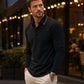 ✨ Easy Everyday Comfort | Men's Contrast-Collar Short-Sleeve Polo Shirt
