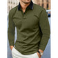 ✨ Easy Everyday Comfort | Men's Contrast-Collar Short-Sleeve Polo Shirt