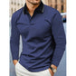 ✨ Easy Everyday Comfort | Men's Contrast-Collar Short-Sleeve Polo Shirt