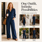 ✨ Effortless Everyday Style | Women's Relaxed Wide-Leg Cargo Jumpsuit