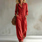 ✨ Effortless Everyday Style | Women's Relaxed Wide-Leg Cargo Jumpsuit