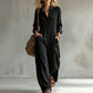 ✨ Effortless Everyday Style | Women's Relaxed Wide-Leg Cargo Jumpsuit