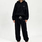 ☁️ Cozy Everyday Comfort | Women's Plush Textured Hoodie & Pants 2-Piece Set