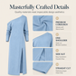 ✨ Flattering Elegance | Women's Off-Shoulder Side-Slit Maxi Dress