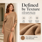 ✨ Flattering Elegance | Women's Off-Shoulder Side-Slit Maxi Dress