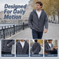 ☁️ Cozy Everyday Comfort | Men's Hooded Textured-Knit Button Cardigan