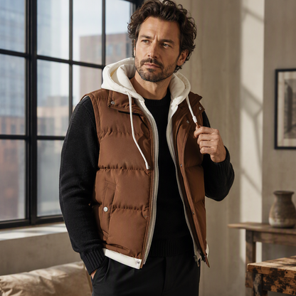 ❄️ Cold-Weather Comfort | Women's Warm Hooded Puffer Vest
