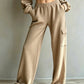 ✨ Easy Everyday Comfort | Women's High-Waisted Drawstring Casual Pants