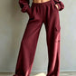 ✨ Easy Everyday Comfort | Women's High-Waisted Drawstring Casual Pants