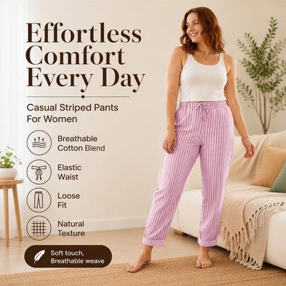 ☀️ Lightweight Comfort | Women's Relaxed-Fit Cotton Linen Pants