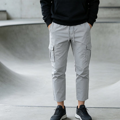 ✨ Easy Everyday Comfort | Men's Drawstring Tapered Cargo Pants