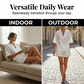 ☀️ Lightweight Comfort | Women's V-Neck Top & Wide-Leg Shorts 2-Piece Set