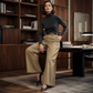 ✨ Effortless Everyday Style | Women's High-Waisted Wide-Leg Trousers with Pockets
