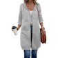 ☁️ Easy Everyday Comfort | Women's Relaxed Mid-Length Hooded Cardigan