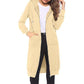 ☁️ Easy Everyday Comfort | Women's Relaxed Mid-Length Hooded Cardigan