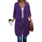 ☁️ Easy Everyday Comfort | Women's Relaxed Mid-Length Hooded Cardigan