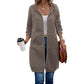 ☁️ Easy Everyday Comfort | Women's Relaxed Mid-Length Hooded Cardigan