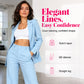 ✨ Polished Everyday Style | Women's Single-Button Blazer & Straight-Leg Pants 2-Piece Set