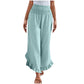 ☀️ Lightweight Comfort | Women's High-Waist Cotton-Linen Relaxed Pants