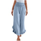 ☀️ Lightweight Comfort | Women's High-Waist Cotton-Linen Relaxed Pants