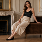 ✨ Effortless Everyday Style | Women's Smocked High-Waist Wide-Leg Pants