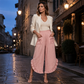 ✨ Effortless Everyday Style | Women's Smocked High-Waist Wide-Leg Pants