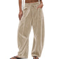 ✨ Easy Everyday Comfort | Women's Relaxed Wide-Leg Drawstring Pants
