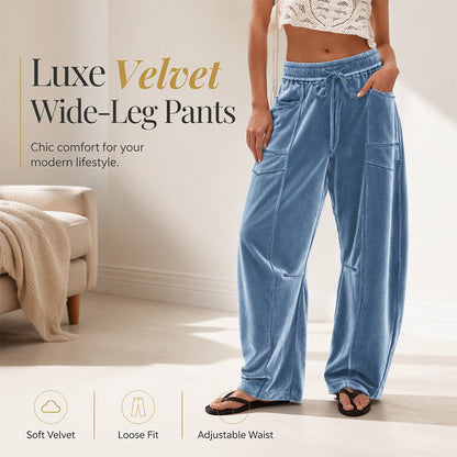 ✨ Easy Everyday Comfort | Women's Relaxed Wide-Leg Drawstring Pants