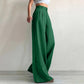 ✨ Polished Comfort | Women's High-Waisted Wide-Leg Suit Pants