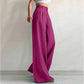 ✨ Polished Comfort | Women's High-Waisted Wide-Leg Suit Pants