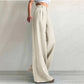 ✨ Polished Comfort | Women's High-Waisted Wide-Leg Suit Pants