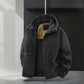 ❄️ Cold-Weather Comfort | Men's Warm Hooded Zip-Up Jacket
