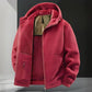 ❄️ Cold-Weather Comfort | Men's Warm Hooded Zip-Up Jacket