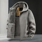 ❄️ Cold-Weather Comfort | Men's Warm Hooded Zip-Up Jacket