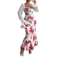 ✨ Flattering Elegance | Women's Ruched-Waist Floral Flare Dress