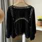 ✨ Effortless Layering | Women's Openwork Lace Knit Cardigan