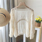 ✨ Effortless Layering | Women's Openwork Lace Knit Cardigan