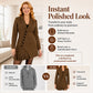 ✨ Elevated Elegance | Women's Tailored Blazer Midi Dress