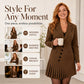 ✨ Elevated Elegance | Women's Tailored Blazer Midi Dress