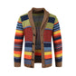 ❄️ Cold-Weather Comfort | Men's Striped Shawl-Collar Knit Cardigan