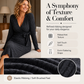 ✨ Flattering Elegance | Women's V-Neck Ribbed Knit Tie-Wrap Dress