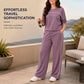 ✨ Easy Everyday Comfort | Women's Relaxed Short-Sleeve Top & Pants 2-Piece Set