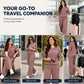 ✨ Easy Everyday Comfort | Women's Relaxed Short-Sleeve Top & Pants 2-Piece Set