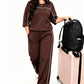 ✨ Easy Everyday Comfort | Women's Relaxed Short-Sleeve Top & Pants 2-Piece Set