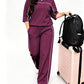 ✨ Easy Everyday Comfort | Women's Relaxed Short-Sleeve Top & Pants 2-Piece Set