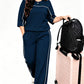 ✨ Easy Everyday Comfort | Women's Relaxed Short-Sleeve Top & Pants 2-Piece Set