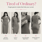 ✨ Romantic Elegance | Women's Ruched Midi Dress with 3D Rose Details